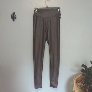 NWT Offline By Aerie Real Luxe Hi-Rise Legging In Brown Vegan Leather Medium M